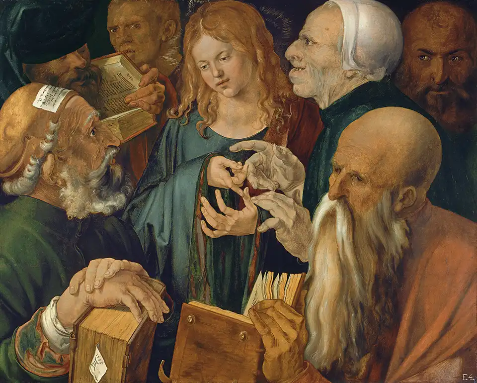 jesus-among-the-doctors-painting-by-albrecht-durer jesus-among-the-doctors-painting-by-albrecht-durer